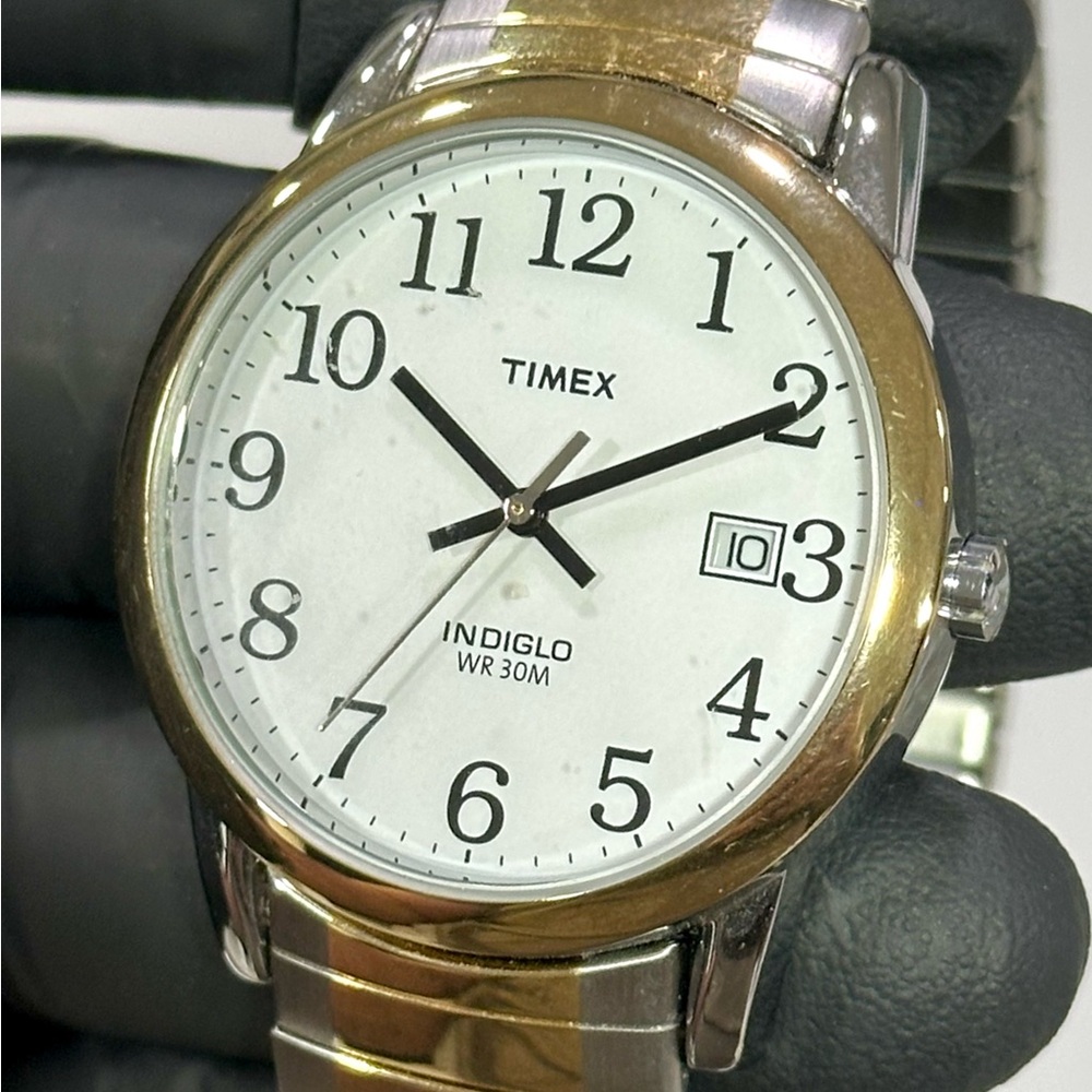 Timex Easy Reader T2H311 Indiglo Date Two-Tone 35mm Men’s Watch